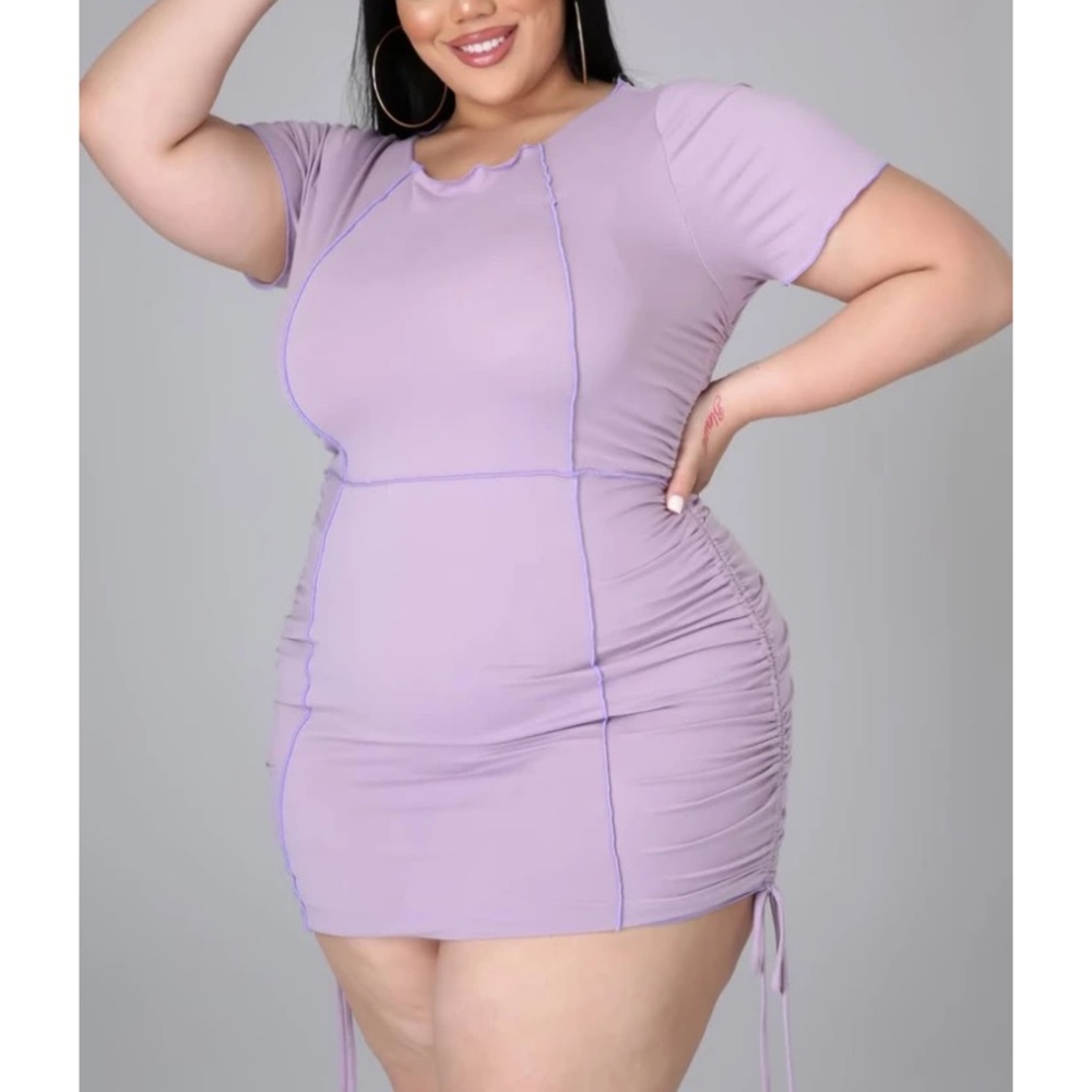 🤩HOST PICK🤩 Lavender Plus Mini Dress - Picture 2 of 4